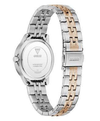 Women's Quartz Glitz Two-Tone Stainless Steel Analog Watch, 32mm