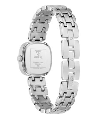 Women's Quartz Silver-Tone Stainless Steel Analog Watch, 25mm