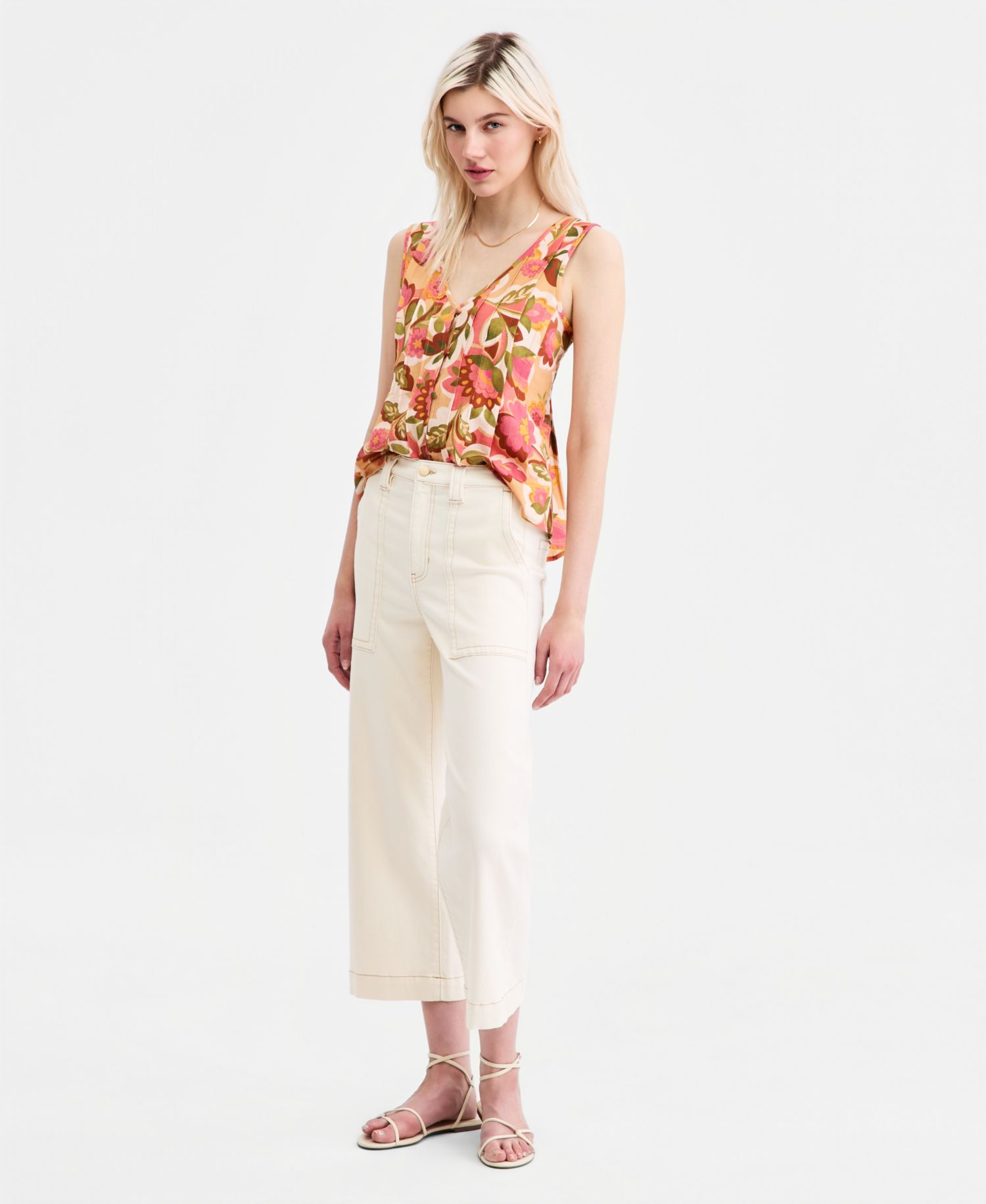 Women's Stride High-Rise Cropped Wide-Leg Jeans
