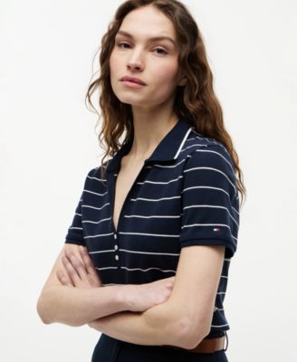 Women's Henley Polo Shirt