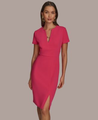Women's V-Neck Sheath Dress