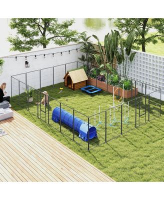 44.5" H Dog Playpen, 24 Panels Puppy Playpen