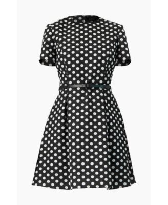 Women's Polka Dot A-Line Short Dress