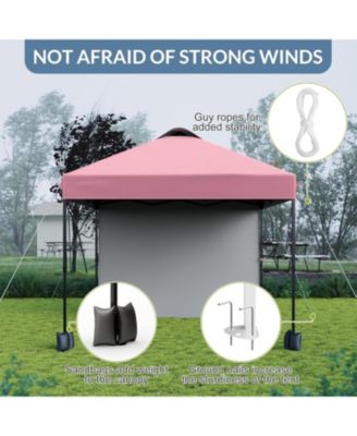 10'x10' Outdoor Canopy Tent with Sidewall, Easy Pop Up with Vented Roof, Outdoor Sun Shade