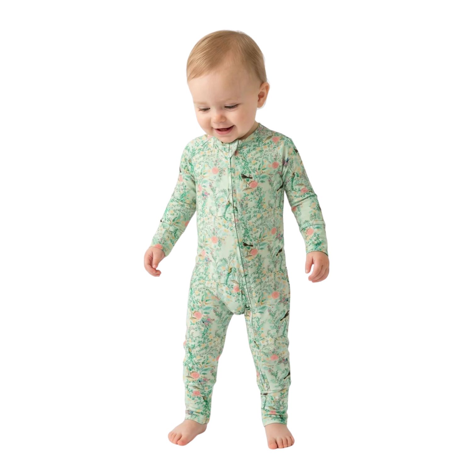 Baby Girls Sage Blossom Bamboo Sleeper