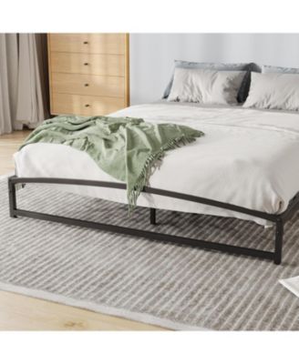 6 Inch Metal Platform Bed Frame - Steel Slat Support No Box Spring