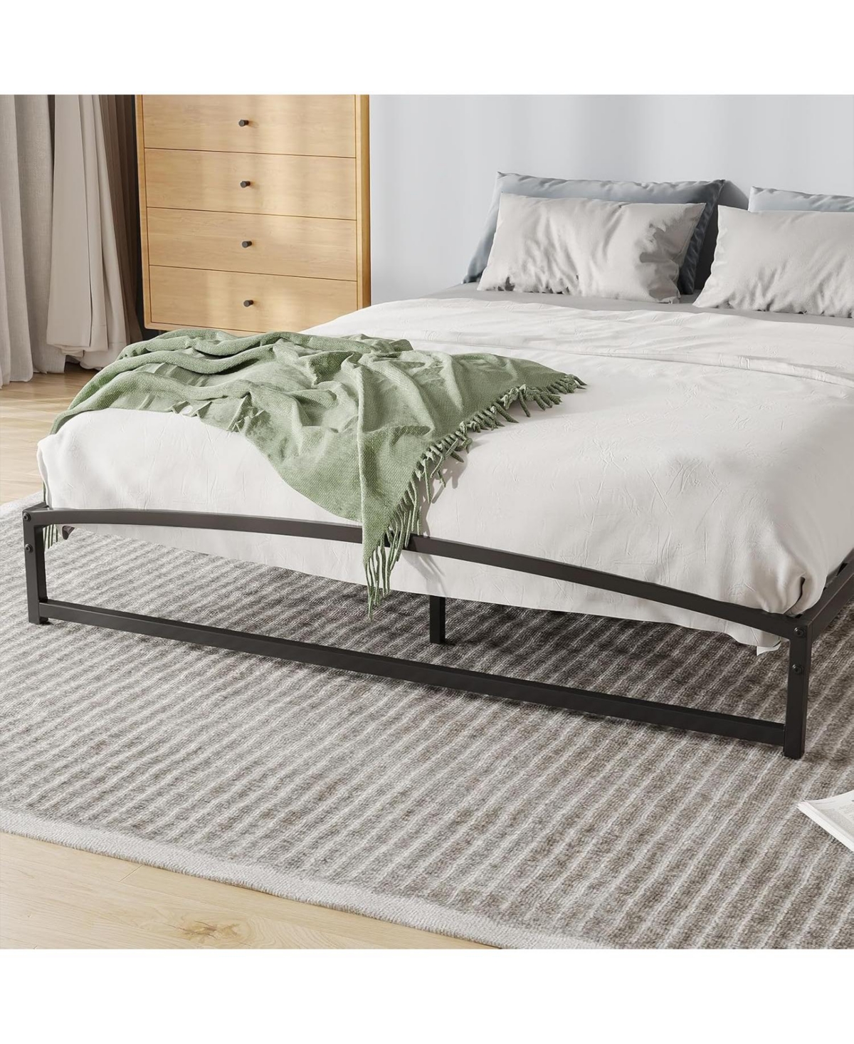 gaomon 6 Inch Metal Platform Bed Frame