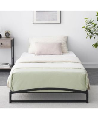 Twin 6in Metal Platform Bed Frame Steel Slats No Box Spring