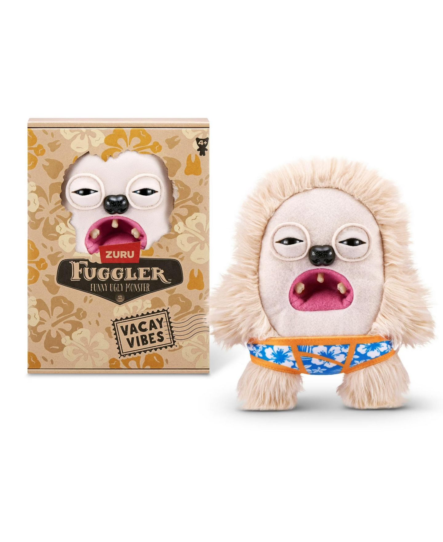 Детская мягкая игрушка Fuggler Vacay Vibes Funny Ugly Hedge Grog 9" Plush — фото 1