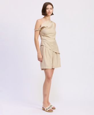 Women's Selma Mid-Rise Pleated Shorts