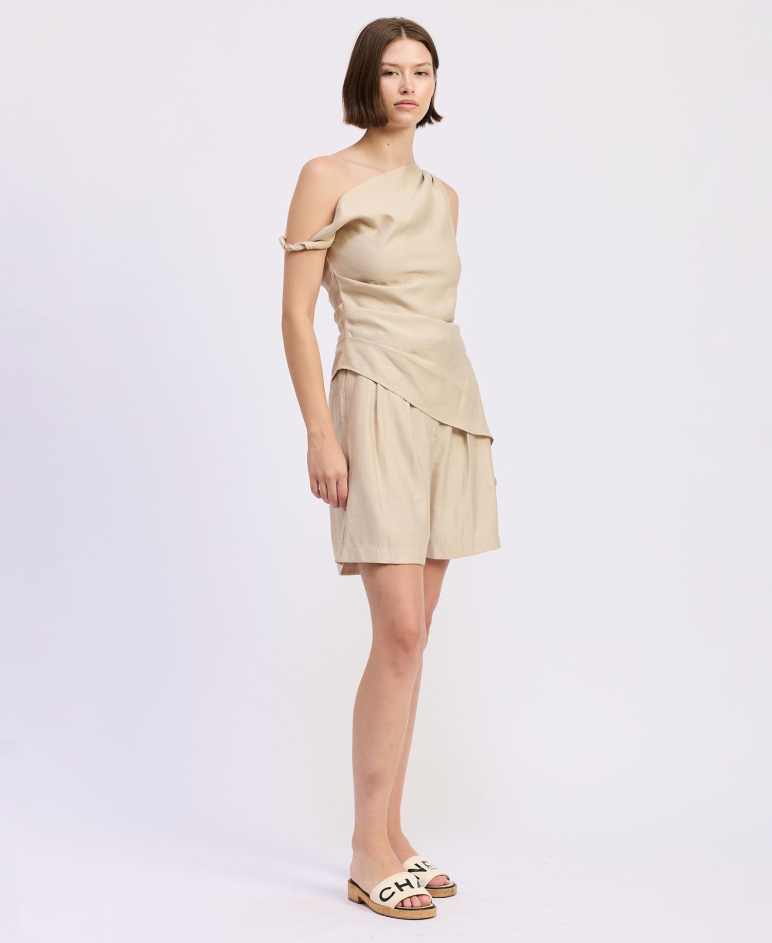 Women's Selma Mid-Rise Pleated Shorts