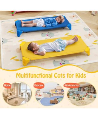 Portable Stackable Daycare Cots Sleeping Beds Set for Kids