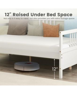 Wooden Daybed Frame with Guardrails