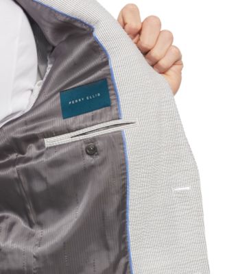 Men's Slim-Fit Seersucker Suit Jacket
