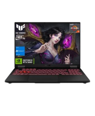 TUF A16 Traditional Laptop AMD Ryzen 7 64GB RAM NVIDIA GeForce RTX 5060 4TB SSD Storage Windows 11 Home 165Hz