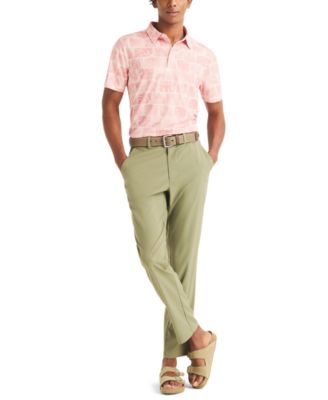 Men's Floral Print Golf Polo Shirt