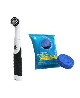 Home Cleaning Power Bundle  Cordless Power Scrubber  Automatic Toilet Bowl Cleaner Tablets