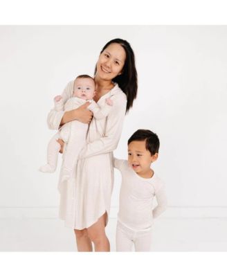 Toddler Boys Oatmeal Stripe Bamboo Pajama Set