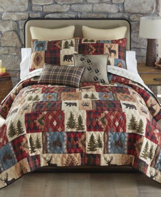 Woodland Patch 3-Pc. Quilt Set, Queen