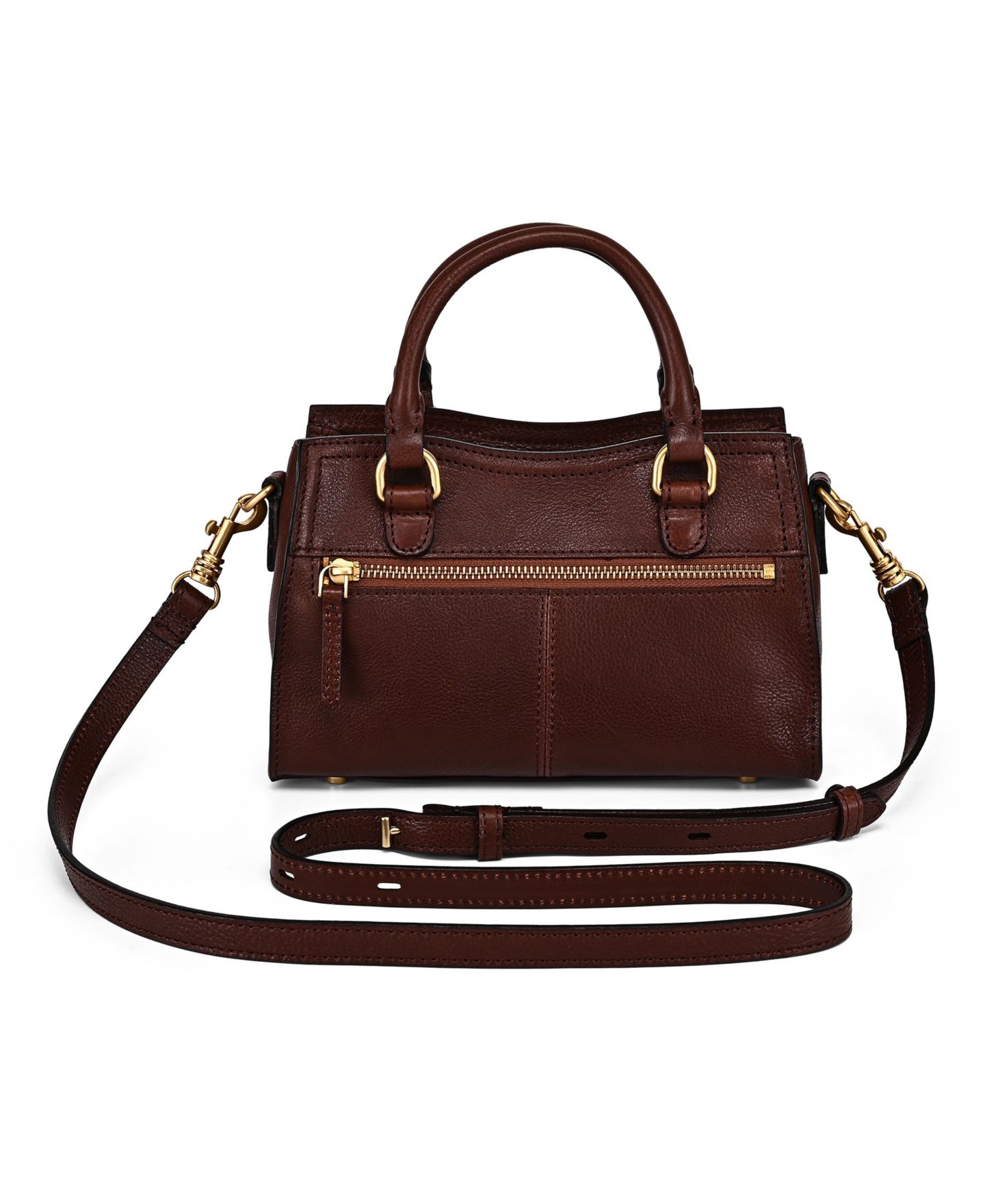 Женская сумка OLD TREND Lockwood Small Satchel Handbag, цвет: Кофейный коричневый — фото 2