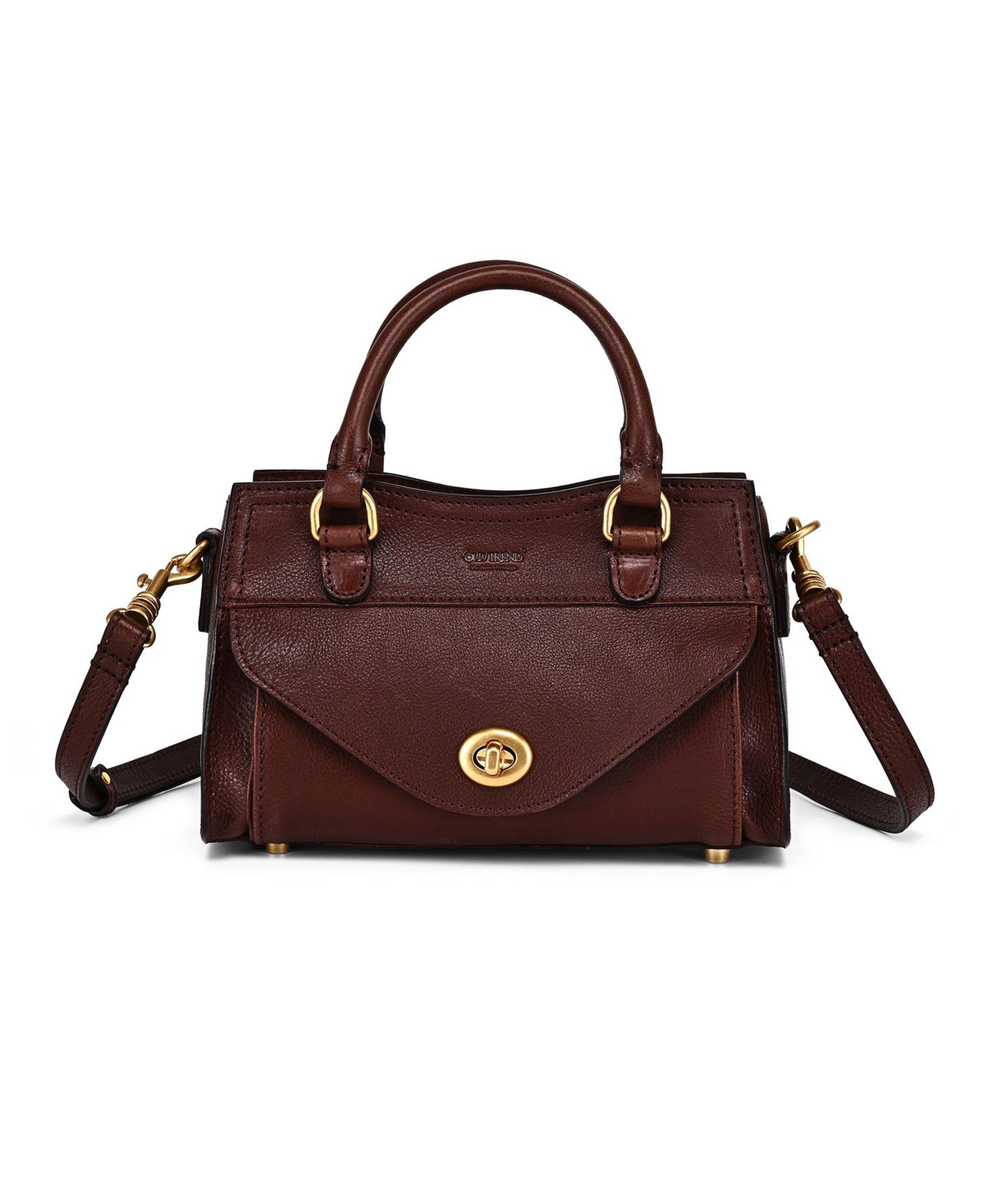 Женская сумка OLD TREND Lockwood Small Satchel Handbag, цвет: Кофейный коричневый — фото 1