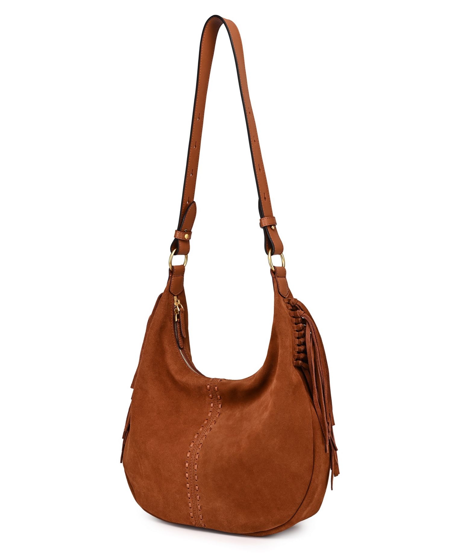 Hydrangea Large Leather Shoulder Handbag