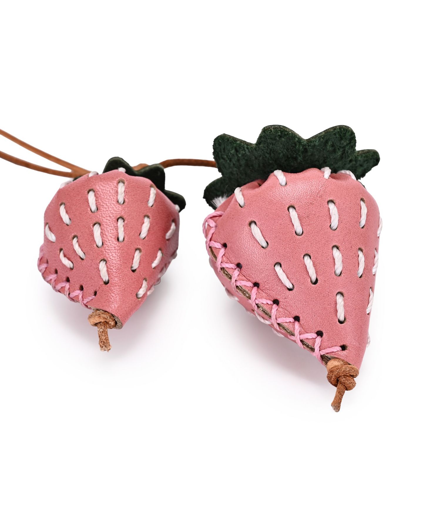 Женская сумка OLD TREND Strawberry Mini Handcrafted Botanical Fruit Charm, цвет: Розовый — фото 5
