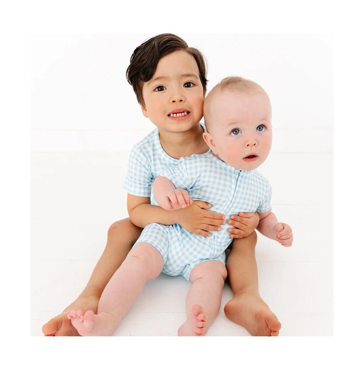 Motette Toddler Boys Harbor Gingham Pajama Set