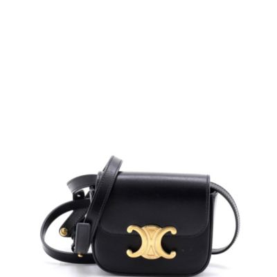 Mini Triomphe Shoulder Bag Smooth Calfskin