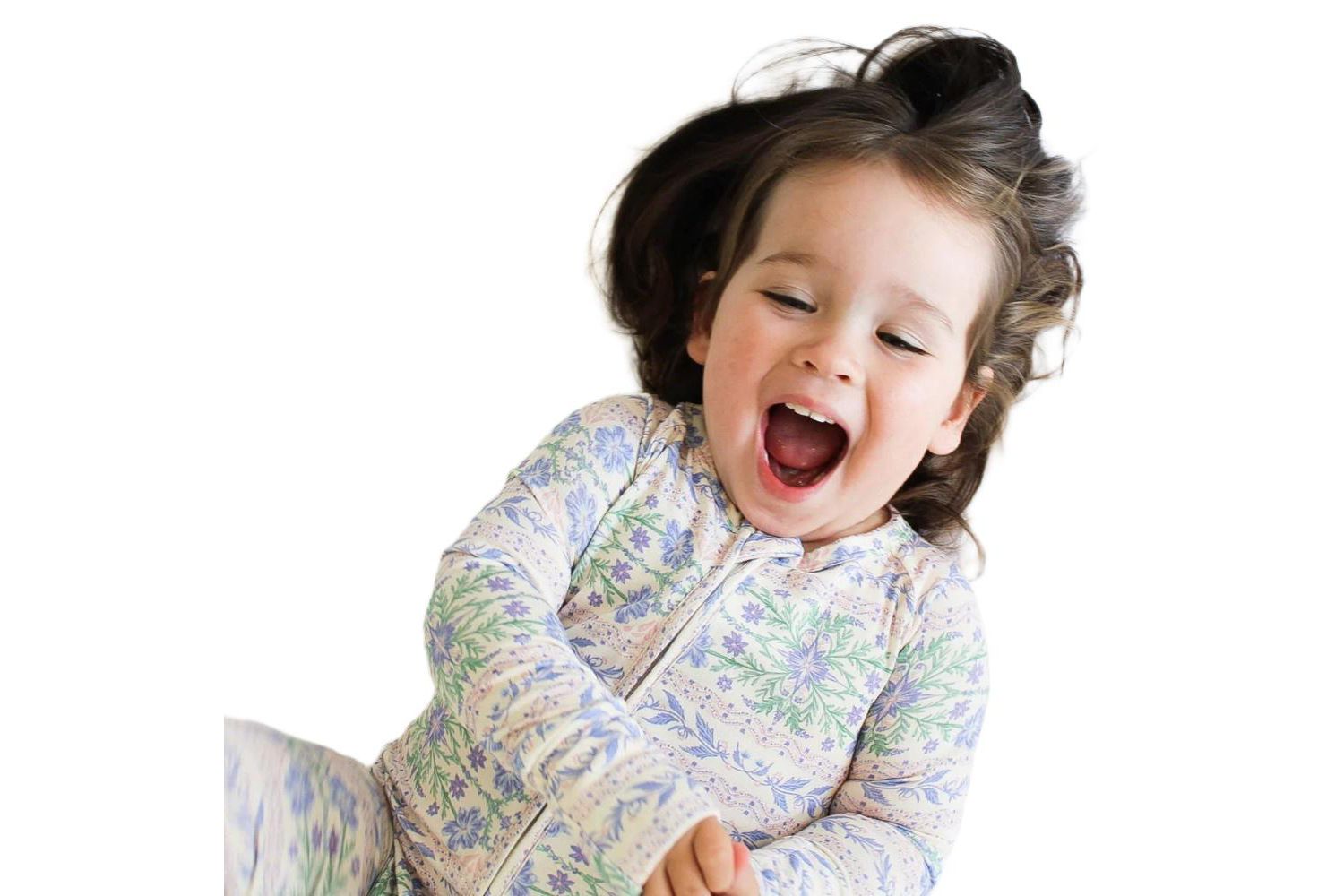 Baby Girl's Spring Cascade Bamboo Sleeper