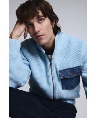 Men's Double zipper knit sweater