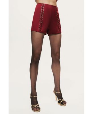 Women's Twin-Lace High-Waist Shorts