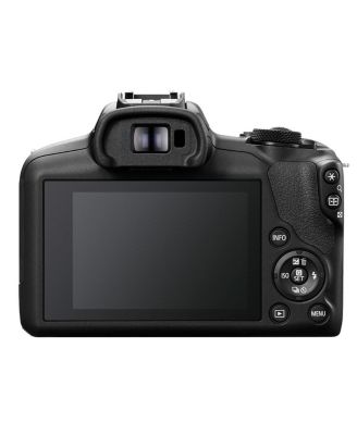 EOS R100 Mirrorless Camera and RF-S 18-45mm f/4.5-6.3 IS STM Lens, Bundle with Memory Card, Smart Charger Base and Software Kit