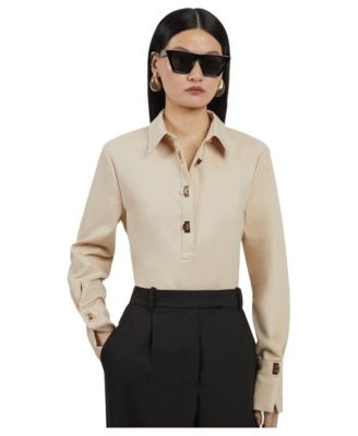 Women's Techno Cotton Gold Clasp Shirt