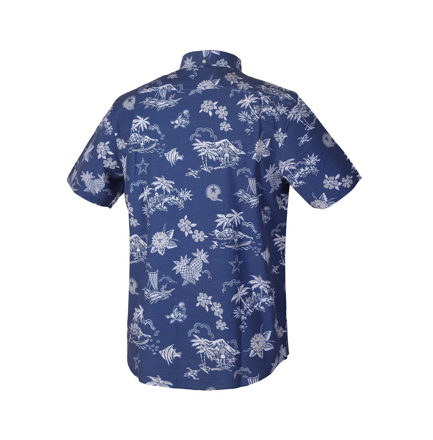 Мужская рубашка Reyn Spooner Navy Dallas Cowboys Throwback Kekai Performance Button-Down — фото 2