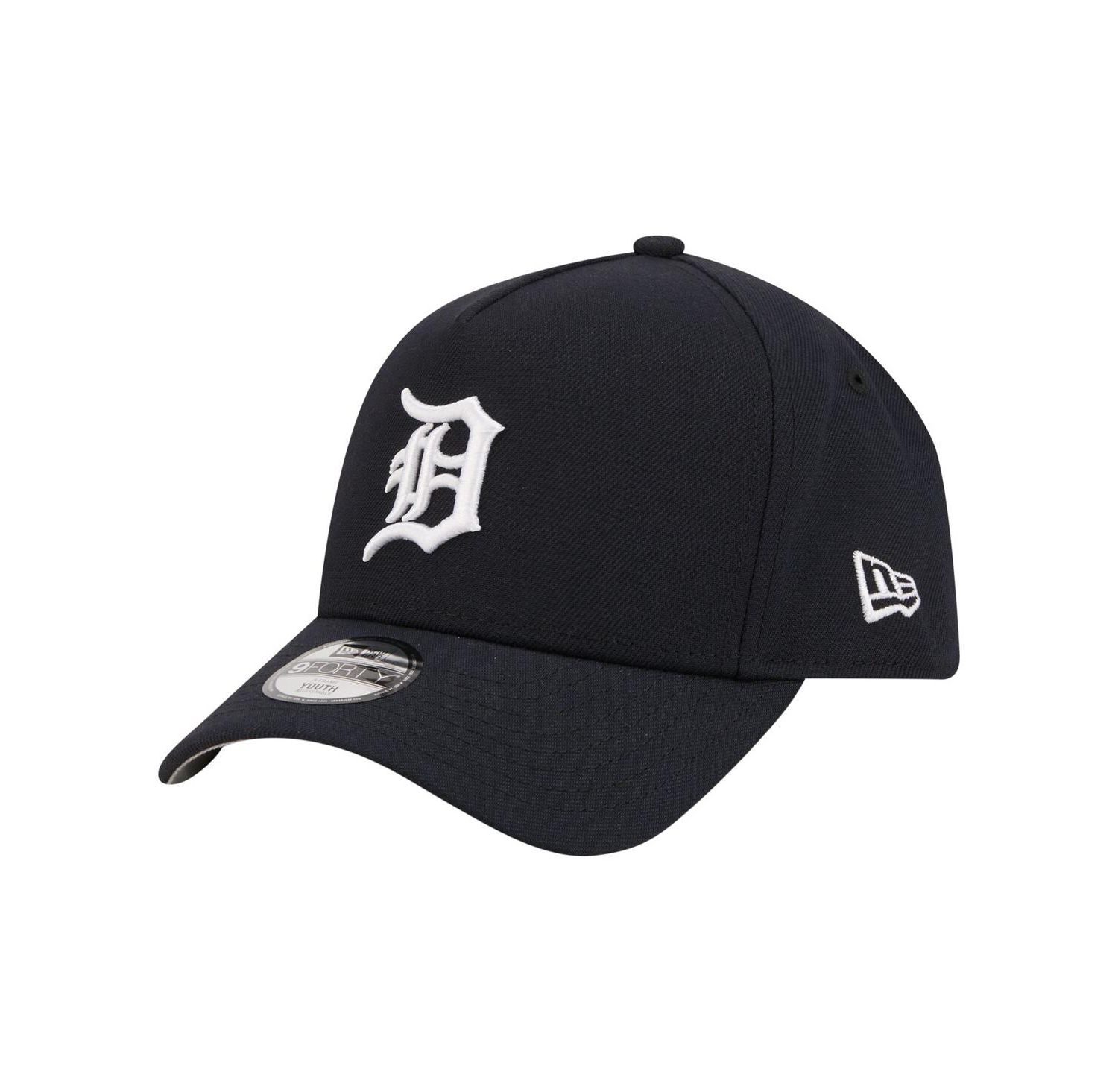 Big Boys and Girls Navy Detroit Tigers 9FORTY A-Frame Adjustable Hat