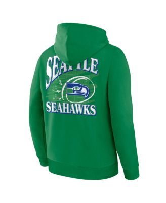 Men's Apple Green Seattle Seahawks Classic Scribble Legacy Fleece Hoodie