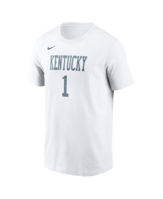 Men's Devin Booker White Kentucky Wildcats Alternate Denim Name & Number T-Shirt