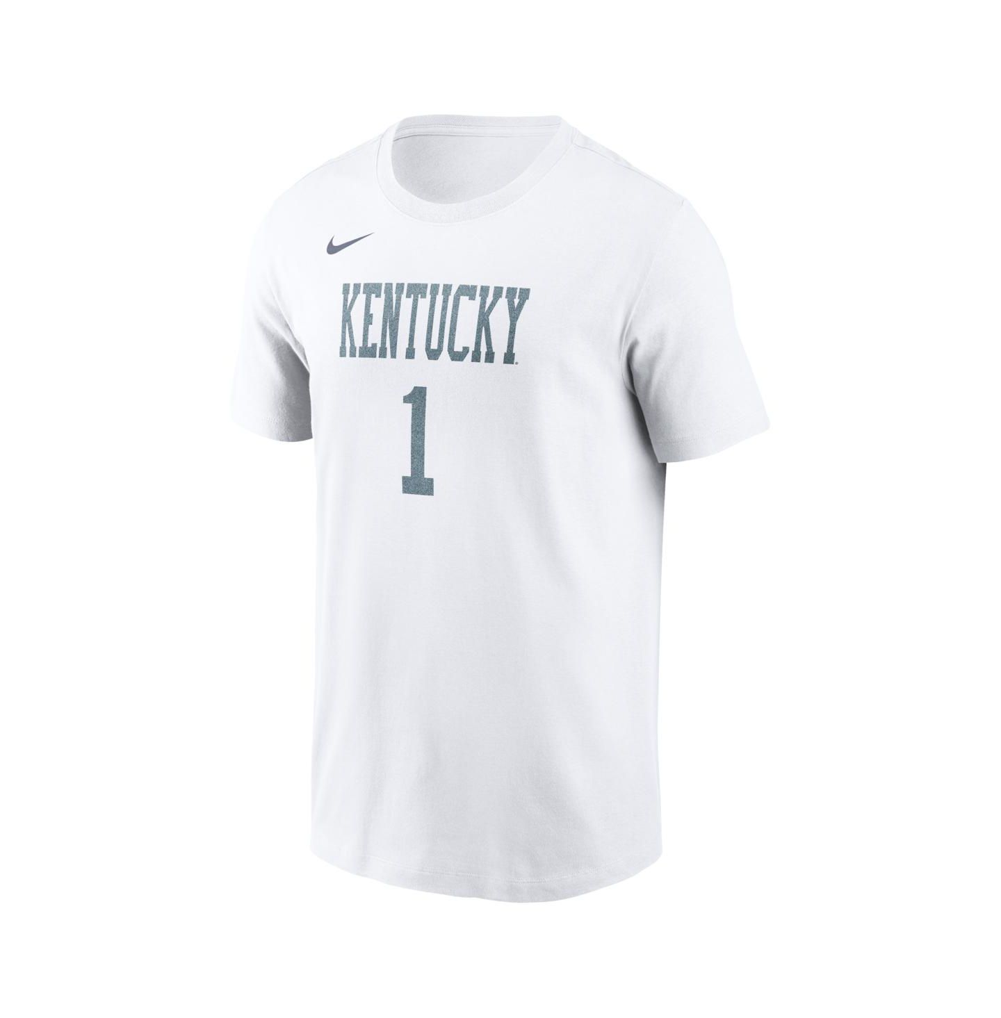 Мужская футболка Nike Devin Booker White Kentucky Wildcats Alternate Denim Name & Number — фото 3