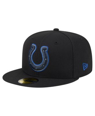 Men's Black Indianapolis Colts Color Pop 59FIFTY Fitted Hat