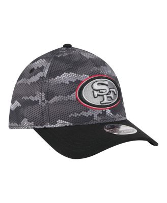 Men's Black San Francisco 49ers Camo A-Frame 39THIRTY Flex Hat