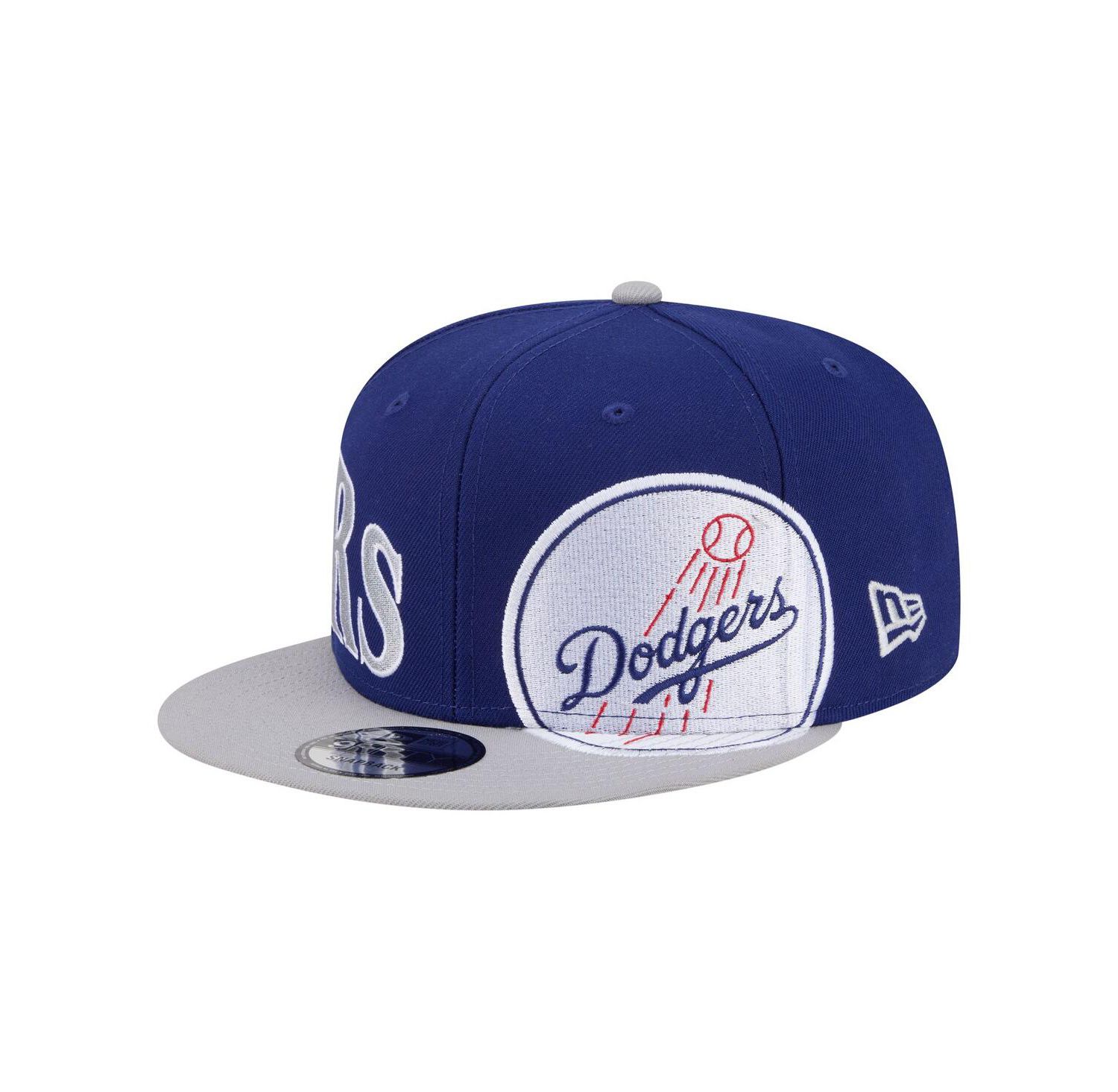 Men's Royal/Gray Los Angeles Dodgers Stretched Two-Tone 9FIFTY Adjustable Hat