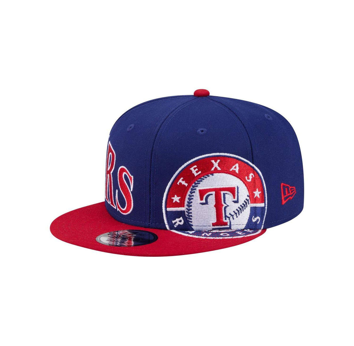 Men's Royal/Red Texas Rangers Stretched Two-Tone 9FIFTY Adjustable Hat