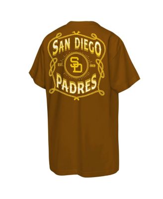 Big Boys and Girls Brown San Diego Padres Cooperstown Rodeo Rope T-Shirt