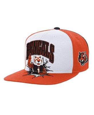 Big Boys and Girls White Cincinnati Bengals Team Mascot Snapback Hat