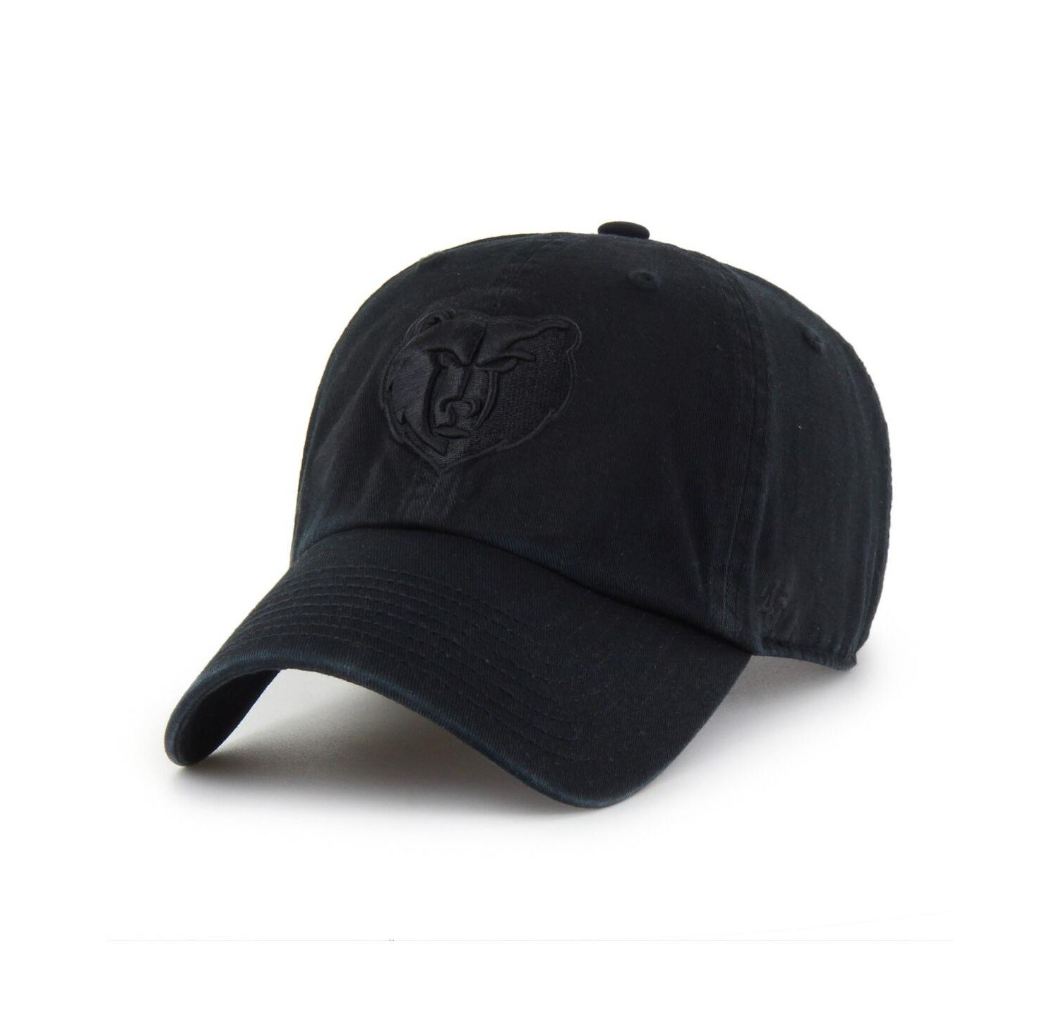 Men's Memphis Grizzlies Black on Black Clean Up Adjustable Hat