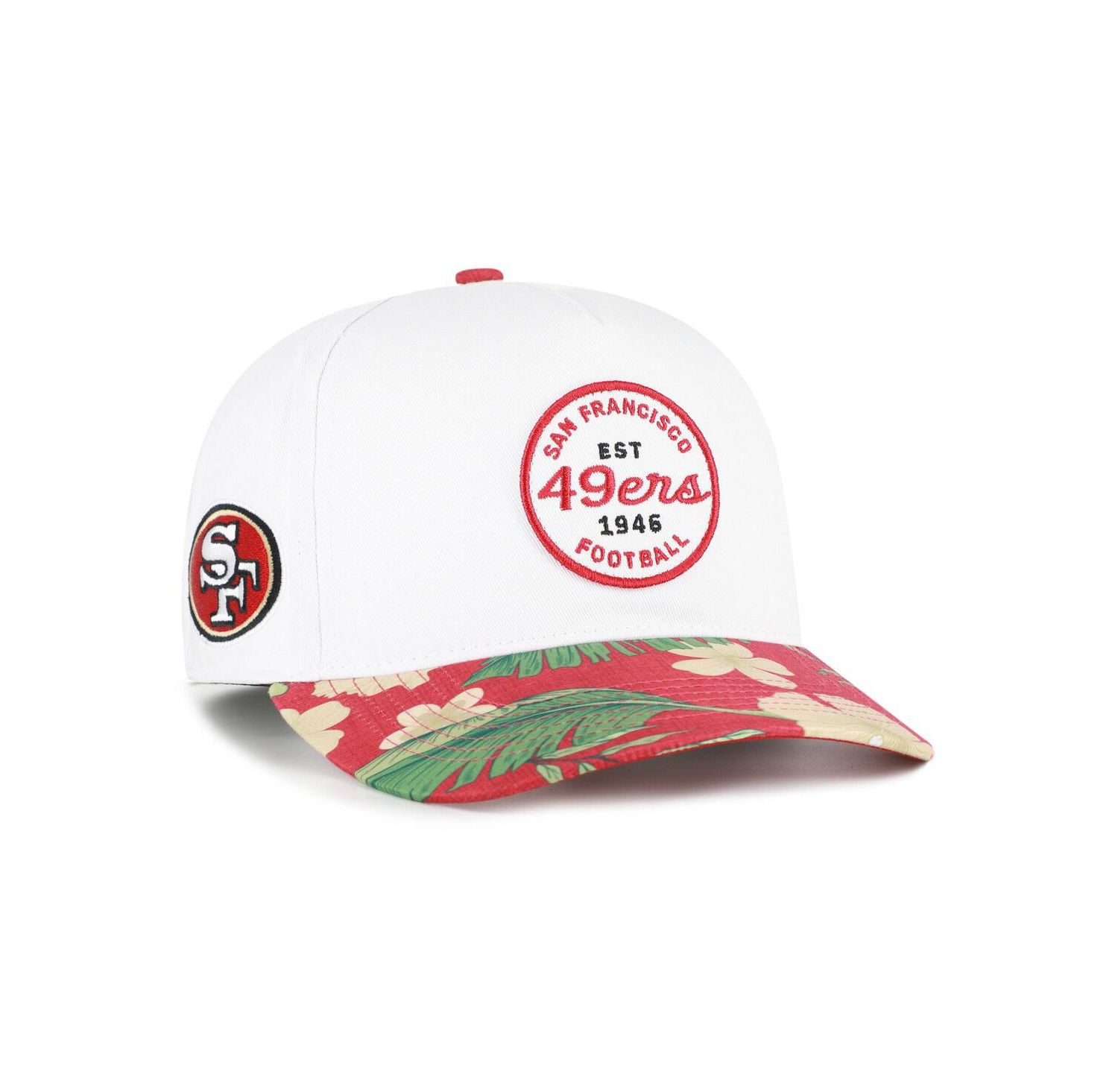 Men's White/Scarlet San Francisco 49ers Beach Side Hitch Adjustable Hat