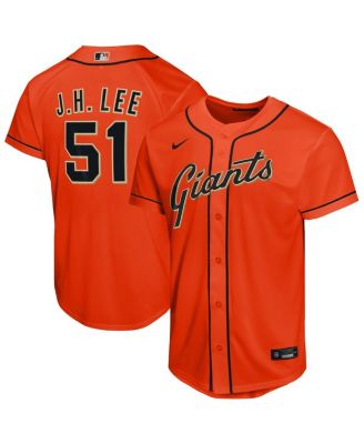 Big Boys and Girls Jung Hoo Lee Orange San Francisco Giants Alternate Replica Jersey