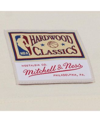 Men's Cream Orlando Magic Hardwood Classics Chainstitch Premium T-Shirt