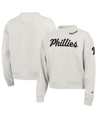 Women's Stone Philadelphia Phillies Triumph Tri-Blend Sweatshirt